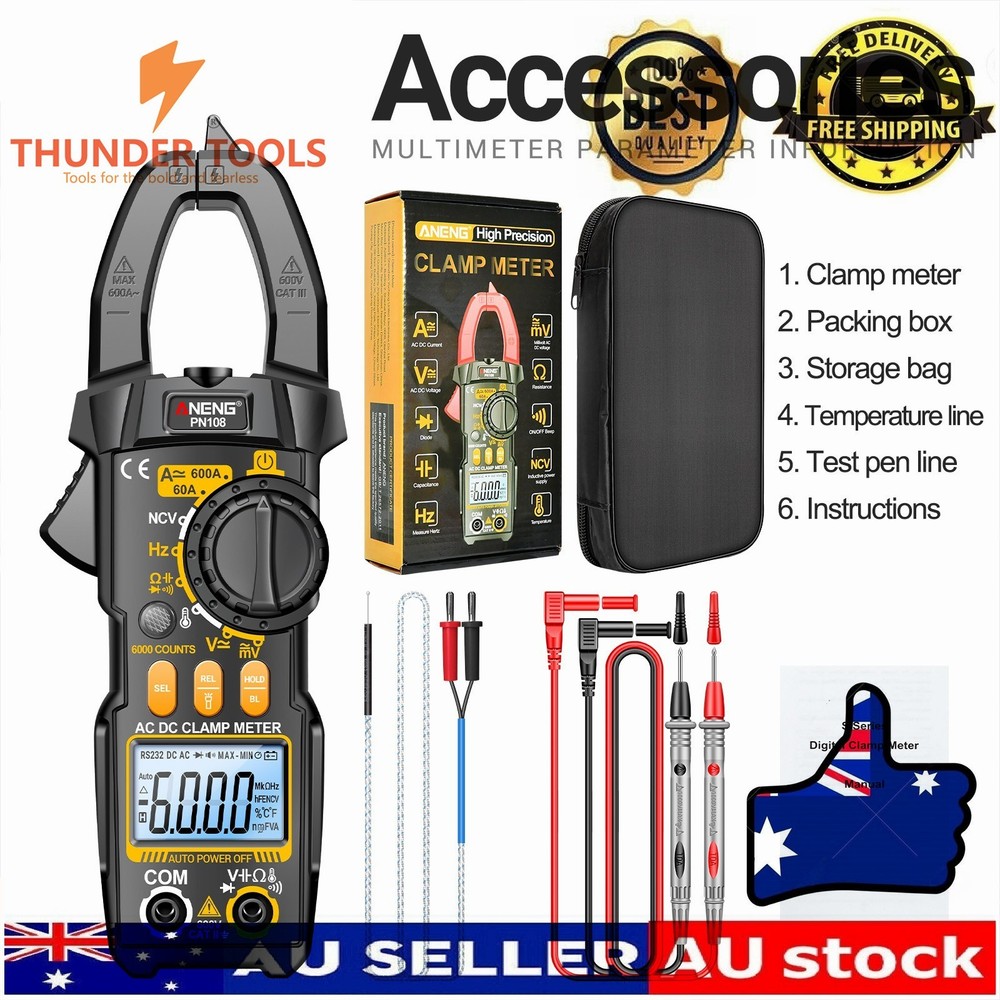Thunder Tools ANENG PN108 Digital Clamp Meter Voltage Current Tester