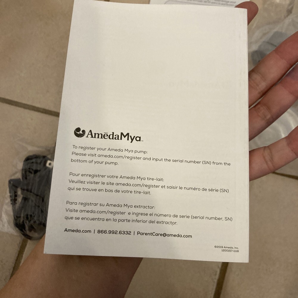 Ameda Mya Double Electric Breast Pump Open Box New