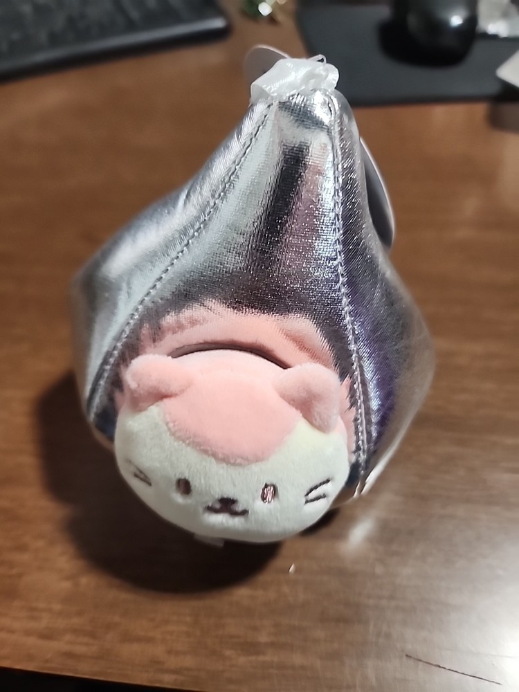 Anirollz x Bunniroll Hershey's Kiss 5" silver  Metallic Plush