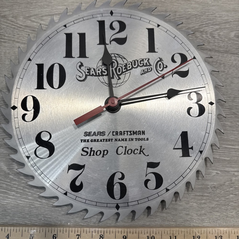 Sears Roebuck and Co. Saw Clock