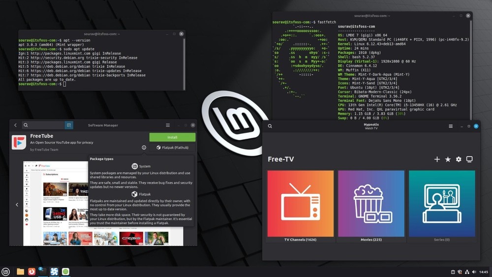 Linux Mint Latest LMDE 7 Cinnamon 64 Bit BOOTABLE/LIVE USB Mint Debian Edition