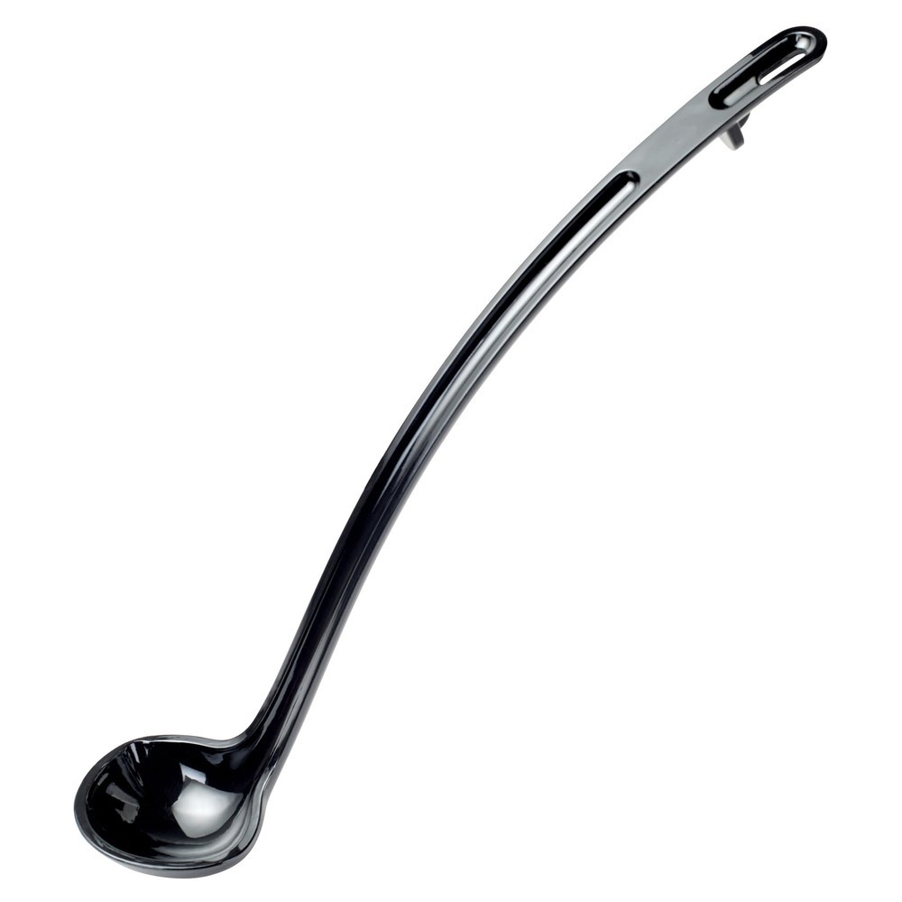 13" Ladle 3/4oz Black PC Curve