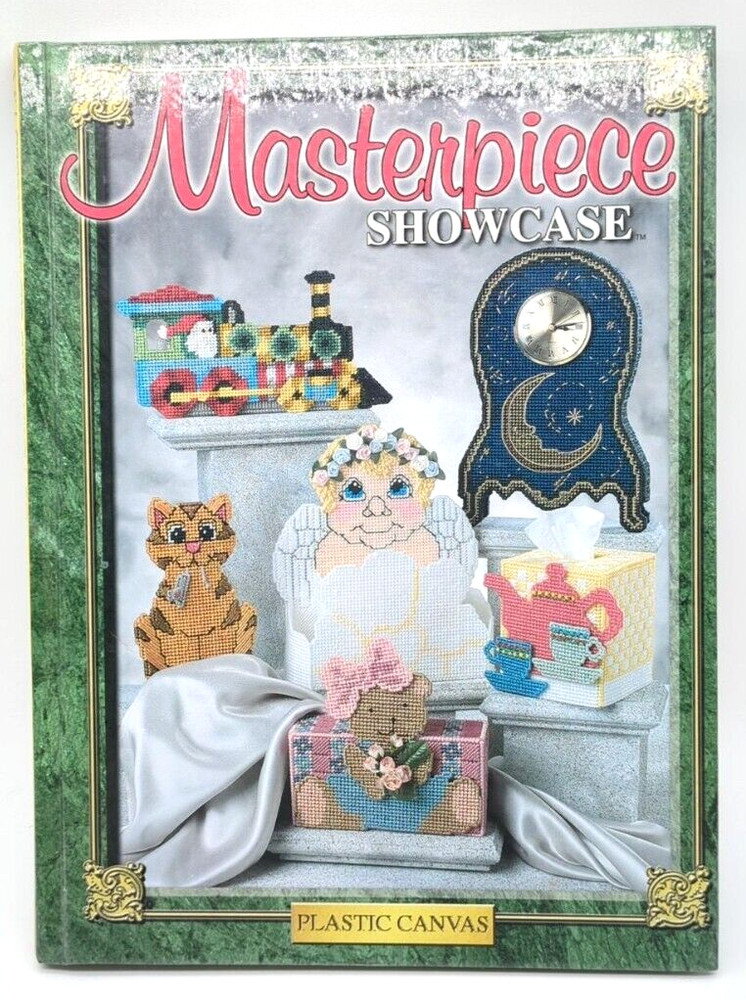 Masterpiece Showcase Plastic Canvas Craft Pattern Book 1998 160 Pages HC