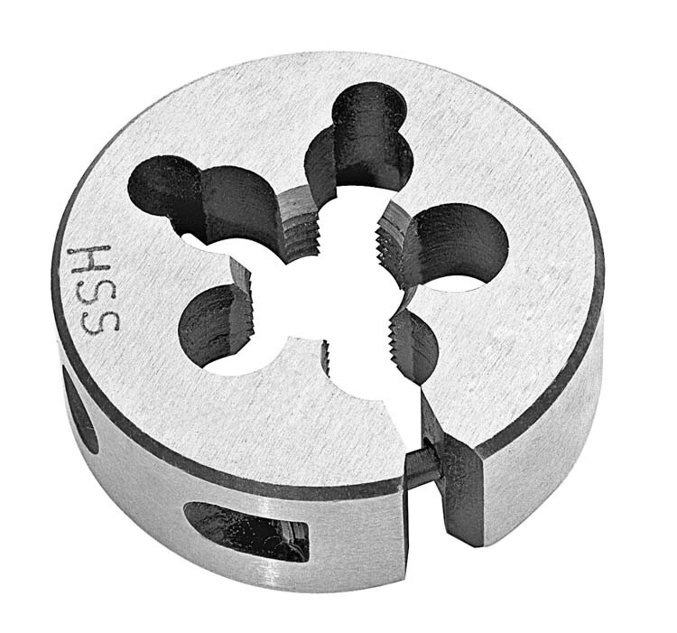 5/32 Round Adjustable Split Die, RH Thread, HSS, Screw Adjusting Type by MDX