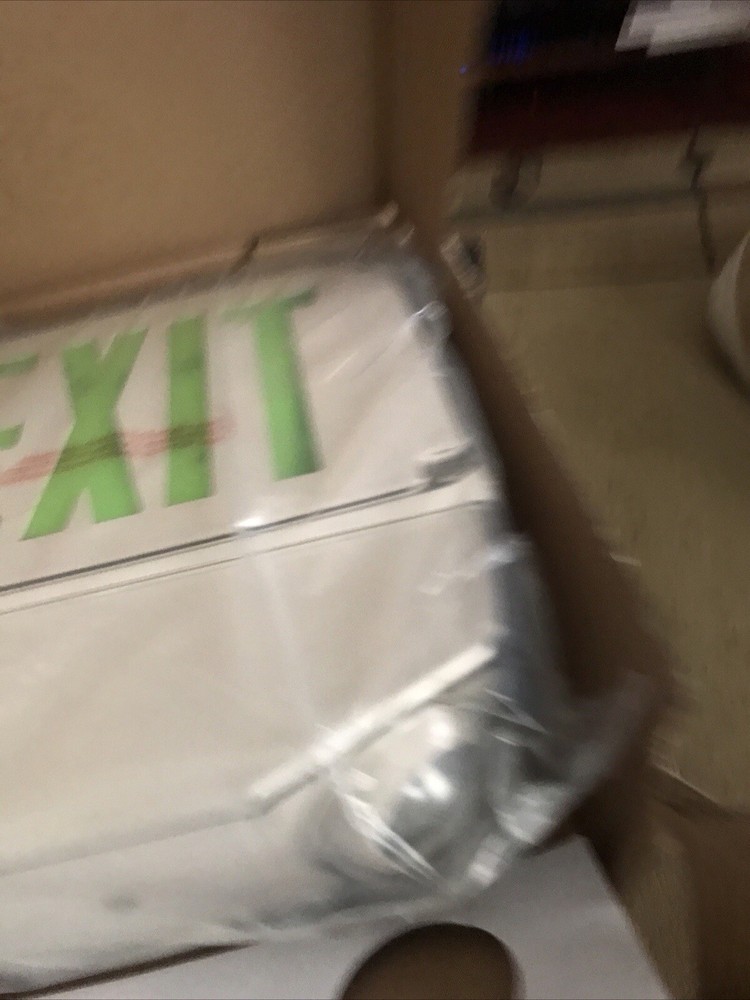#2 COMPASS CWC1GW-CT LED Exit Sign / Emergency Light Combo Wet Location NEWbox