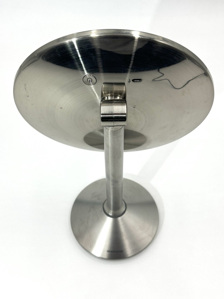 Vanity Mirror Simple Human Brushed Stainless Steel Touch Mirror TESTED WORKS!