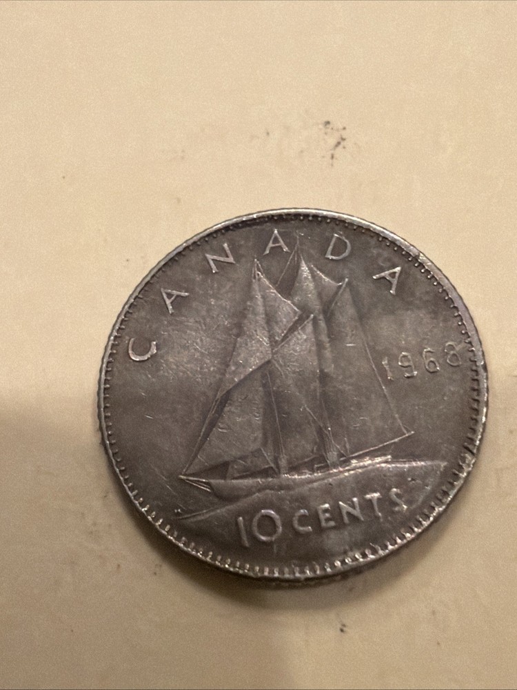 1953 Silver & 1968 Non Silver Canadian Dimes