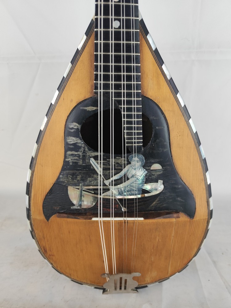Very Rare Mandolin Giuseppe Cesolari 1905 Rome 曼陀林 만돌린マンドリン