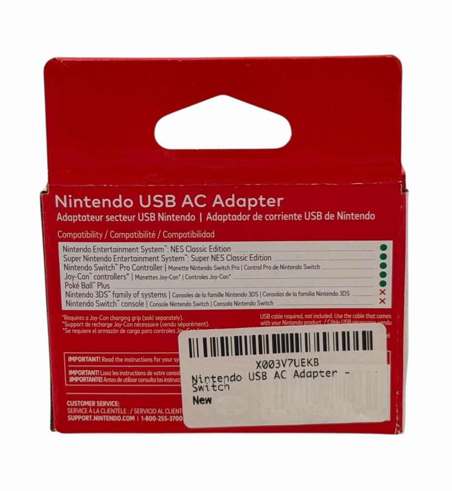 Nintendo USB AC Adapter (Open, Damaged Box)