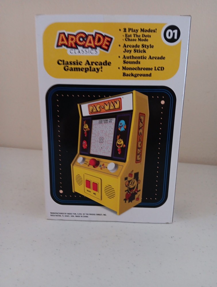 Never Open Arcade Classics 01 Pac-Man play mode Monochrome LCD background