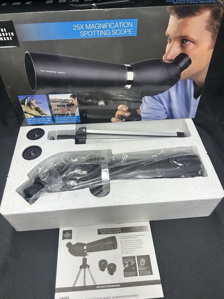 Sharper Image  25X Magnification Portable Spotting Scope