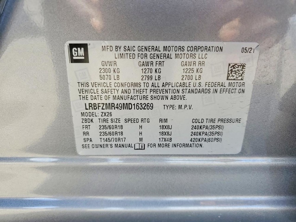 ENVISION 2021 Glove Box 5006201