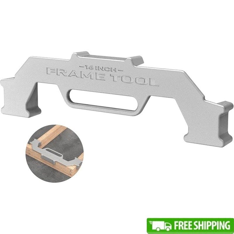 Premium Wall Stud Framing Tool Solid Cast Aluminum Easy to Use Framing Jig