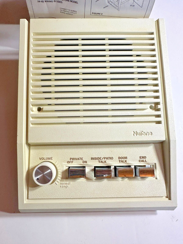 NuTone IS-409WH 5" Inside Speaker for IM-4006 Intercom System "Bright White" #1