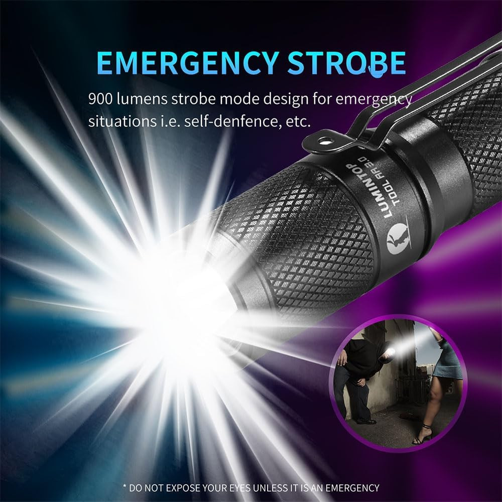 Tool AA 2.0 EDC Flashlight, Pocket-Sized Keychain Light, Super Bright 650 Lumens