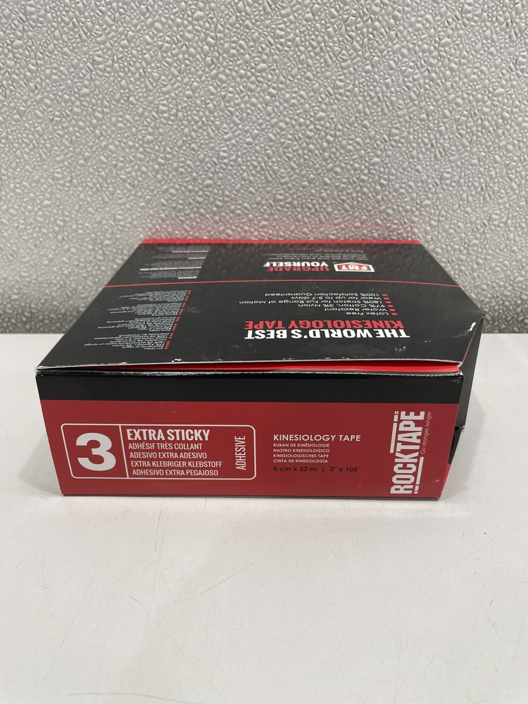 RockTape Extra Sticky Roll 2"x105', Black