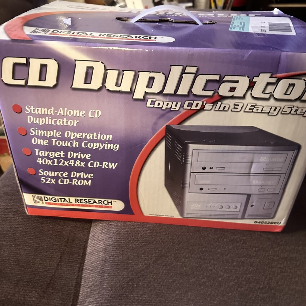 New Digital Research CD Duplicator D4052DEU. CD-R CD-RW