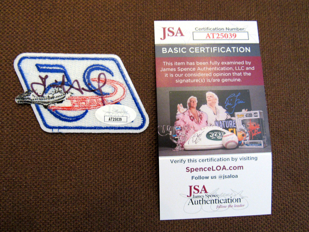 JOSE HERNANDEZ STS ASTRONAUT SIGNED AUTO NASA SPACE SHUTTLE MACH 25 PATCH JSA