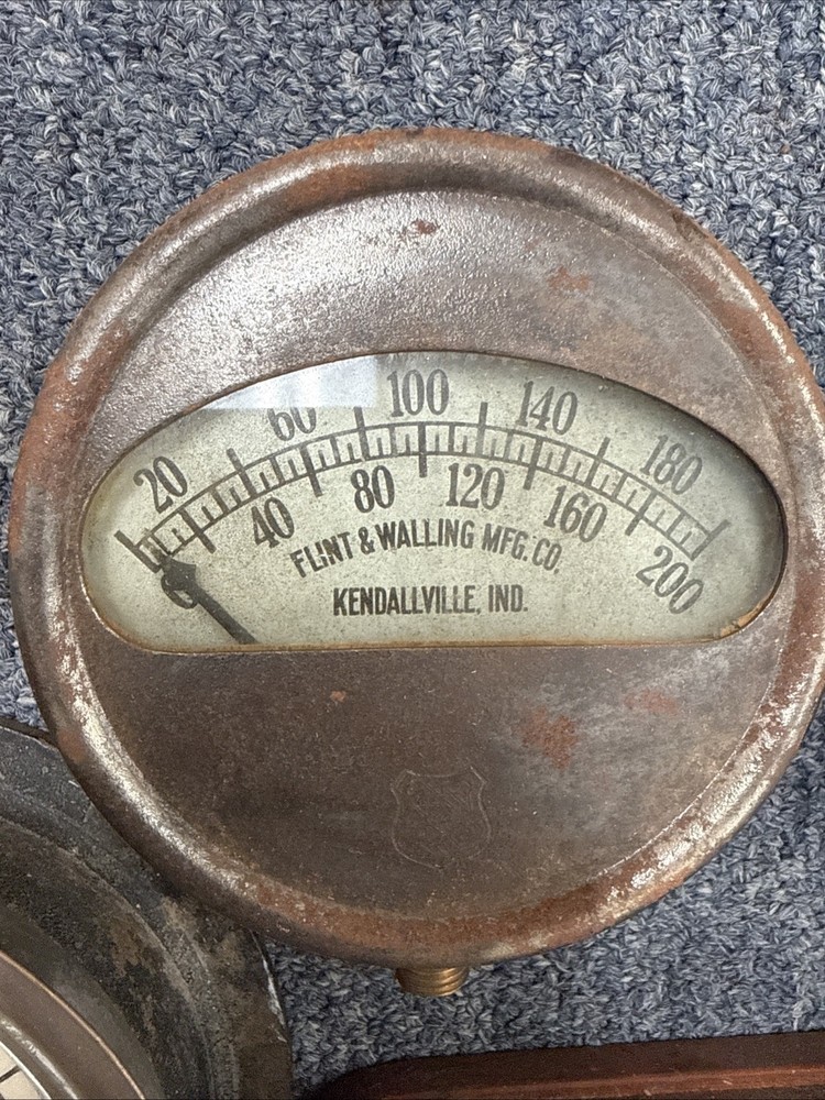 vintage steam gauges antique