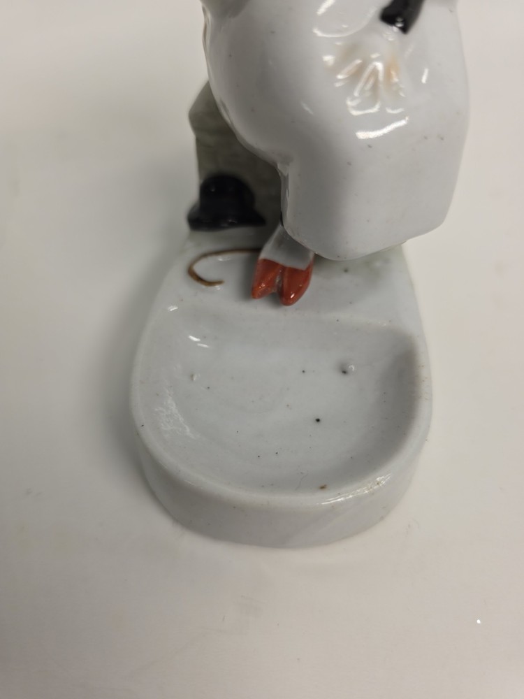 Vintage Ceramic Ring Dish Holder Fat Lady
