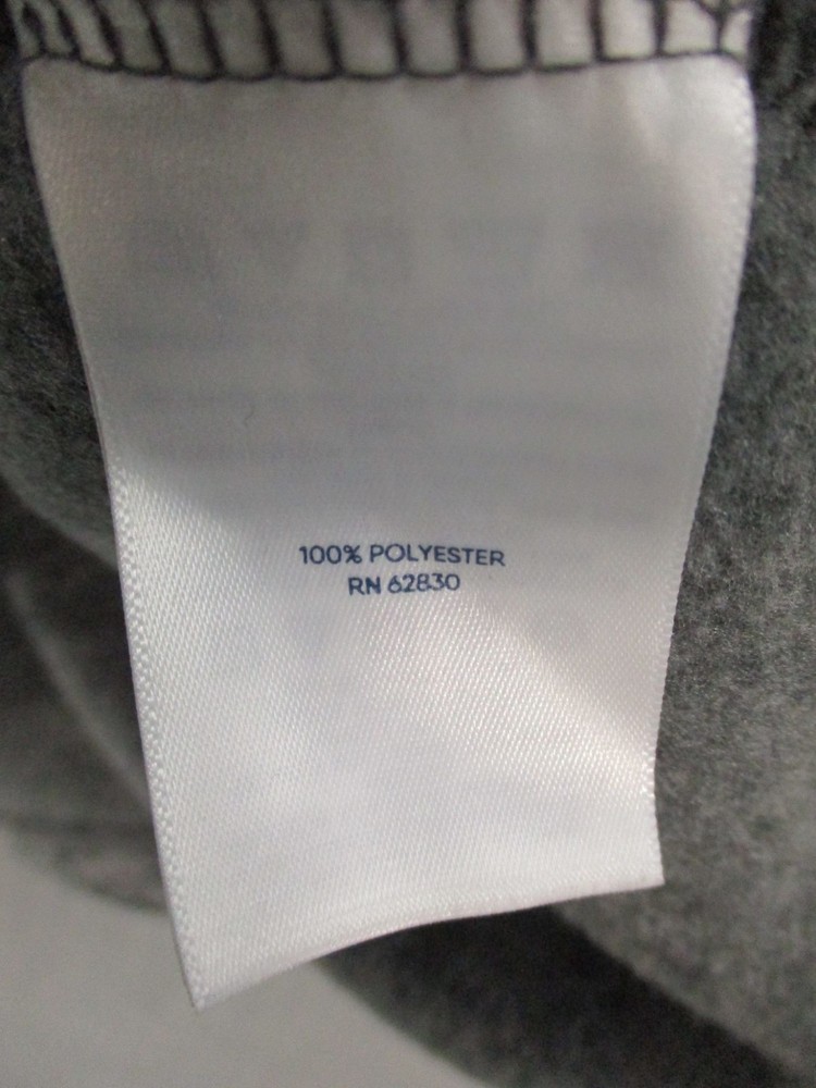 Lands End Grey Quarter-Zip Pullover Sweater Size M 10-12