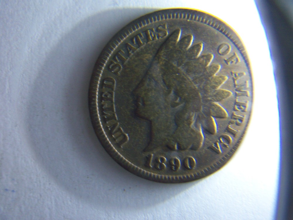 A NICE HIGHER GRADE 1890 INDIAN HEAD PENNY