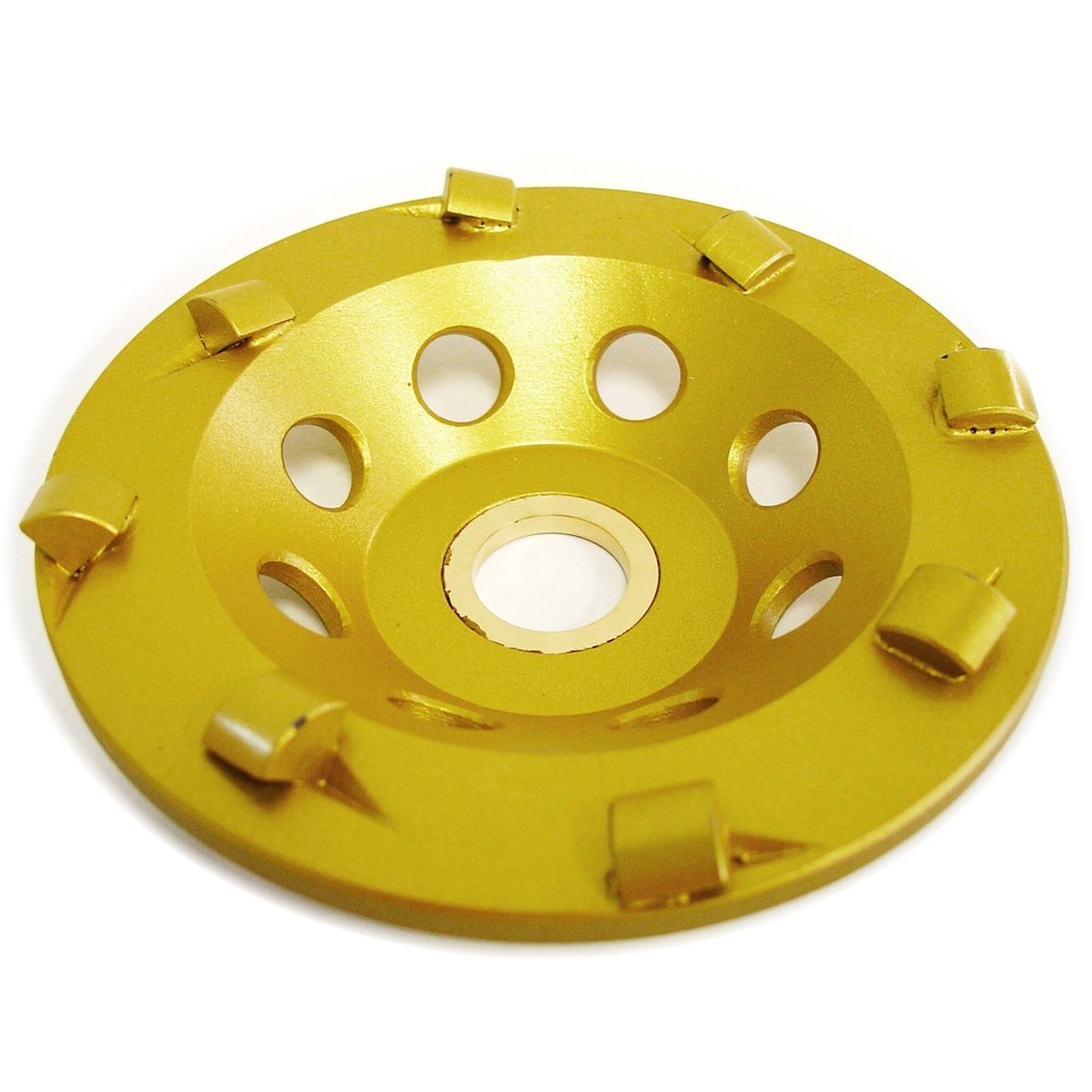 4” PCD Cup Wheel - Quarter Round 8-Segment with 7/8"-5/8" Arbor
