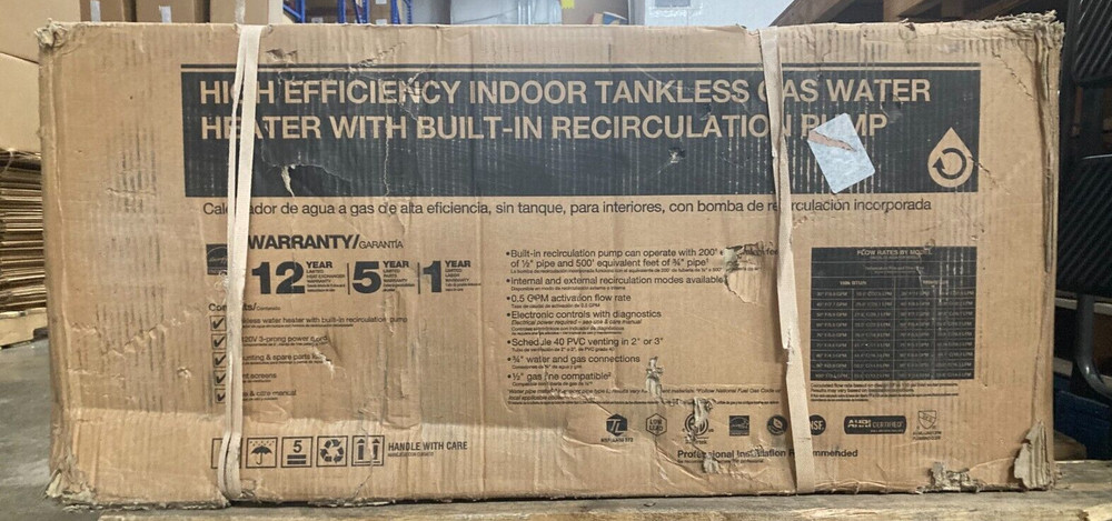 Rheem Natural Gas Tankless Water Heater ECOH180DVRHLN Perform Platinum 9.9 GPM