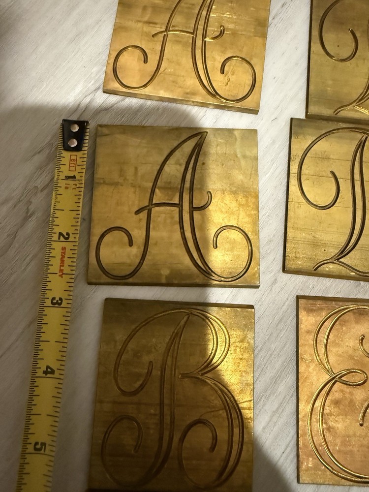 New Hermes Set Brass Engraving 48pc