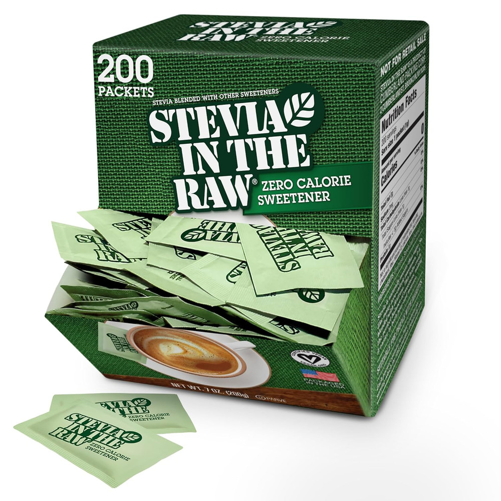 Plant-Based Stevia Sweetener Packets – Zero Calorie, Sugar-Free Option 🍃☕