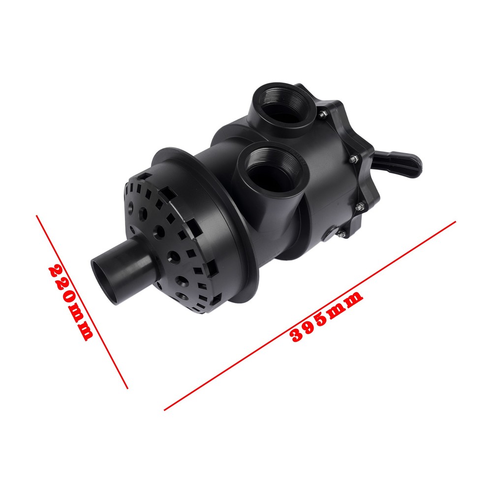 Black Vari-Flo 2" Top Mount Control Value Multiport Valve 6 Positions SP071621