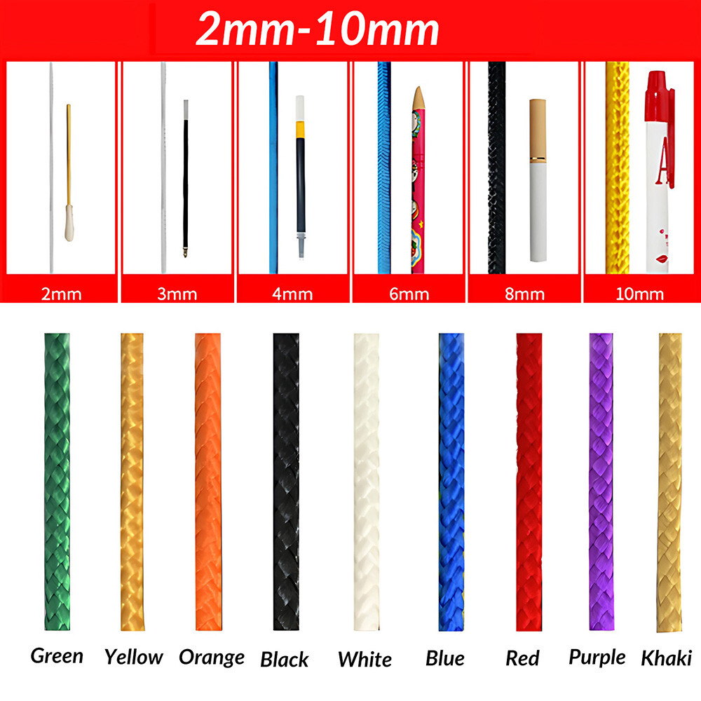 Nylon Rope Braided Polypropylene Poly Cord Strong String Boating Camping Sailing