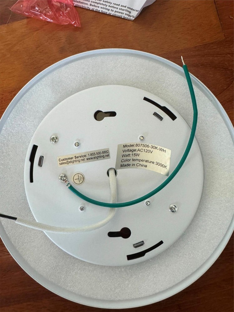 6 Pack 7.5" Flush Mount Round Ceiling LED Light Dimmable Ceiling Light 15W 3000K