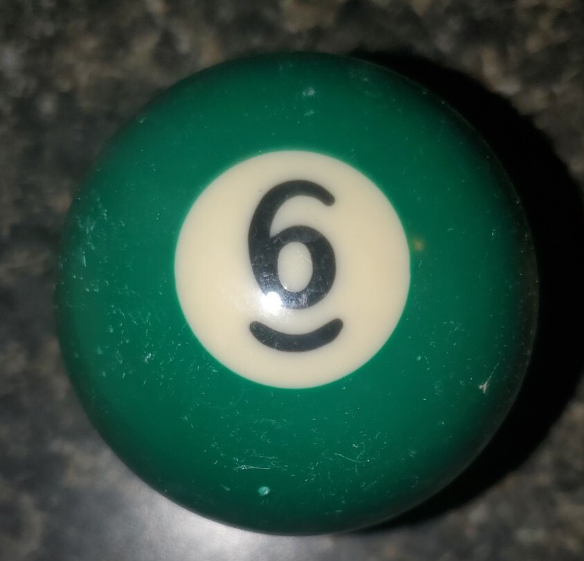 Replacement Pool Ball 6 Ball Solid Green Ball Billiard Ball