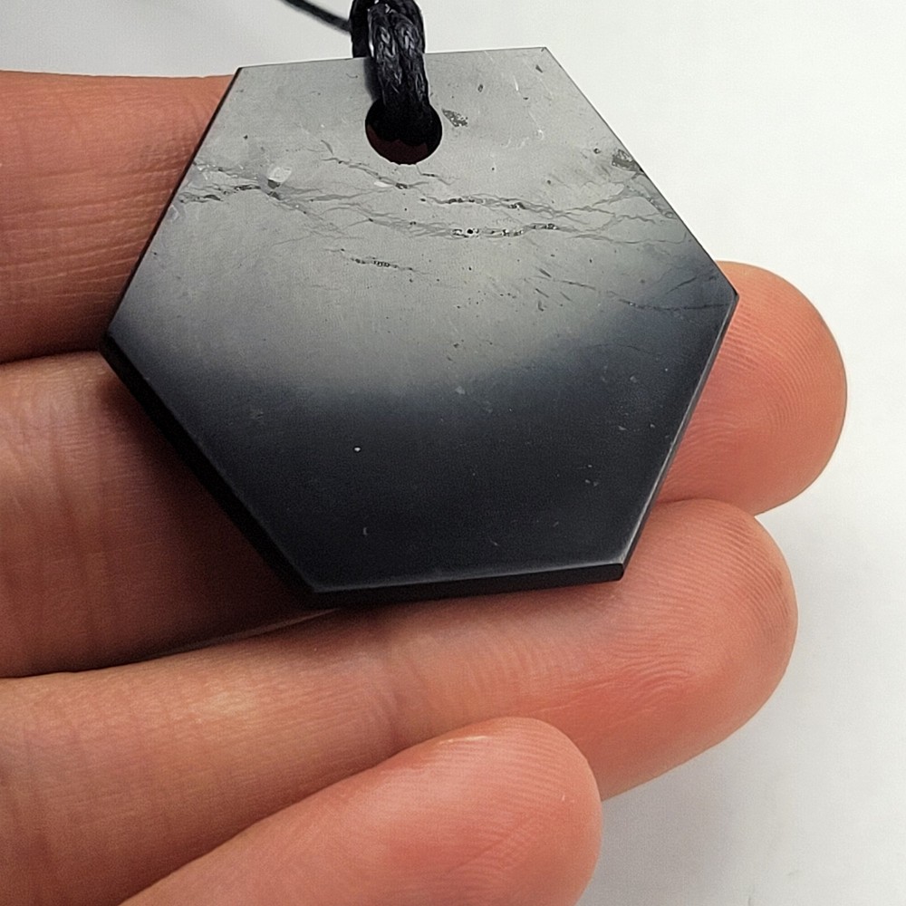 Shungite World Shungite Pendant Hexagon