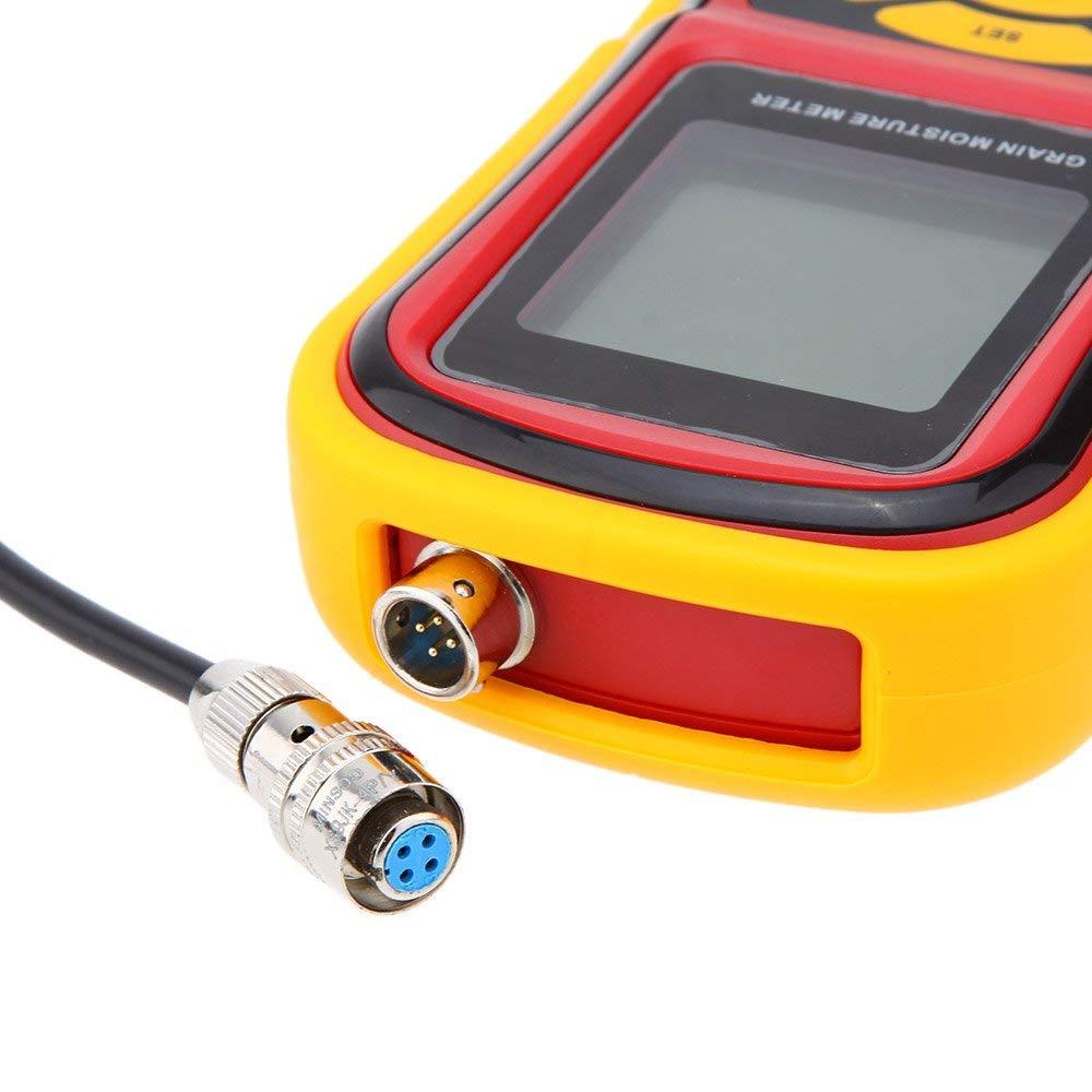 Digital Grain Moisture Meter W/Measuring Probe LCD Display Tester for Corn Wheat