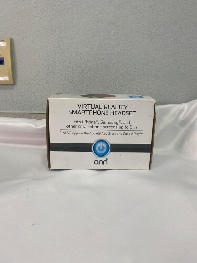 ONN Virtual Reality Smartphone Headset-- Red and Black