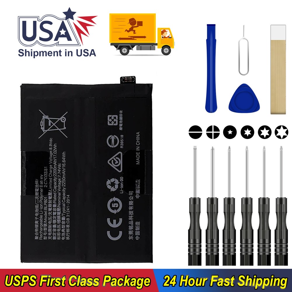 Replacement BLP801 Battery For 1+ Oneplus 8T 5G KB2005 With Tool Kit