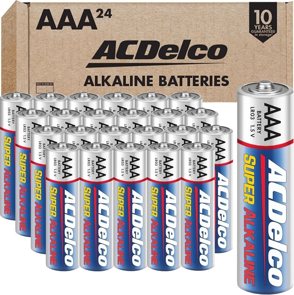 ACDelco 24-Count Triple AAA Batteries, Maximum Power Super AAA-24 Count, Blue