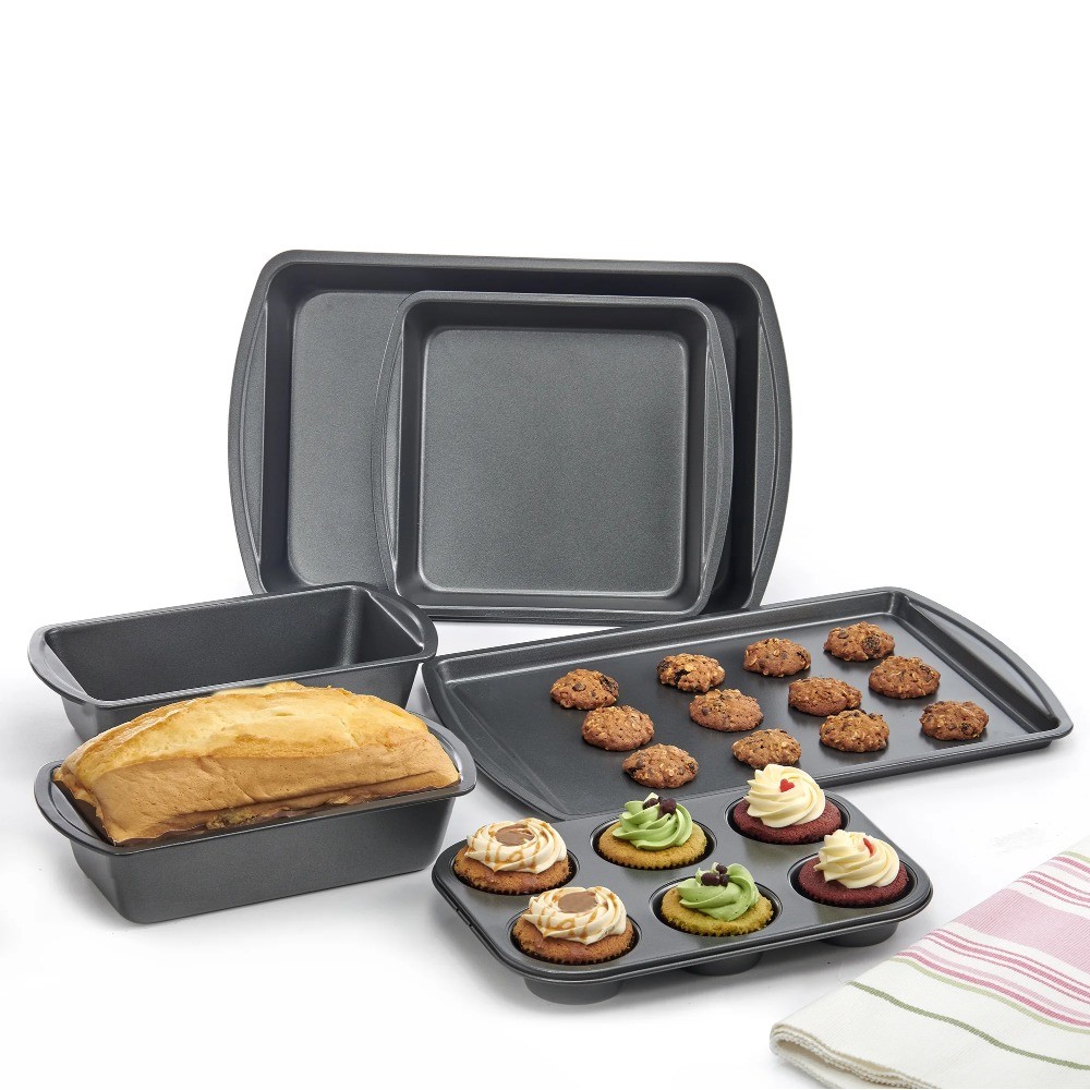 Mainstays 6 Piece Non-Stick Carbon Steel Bakeware Set