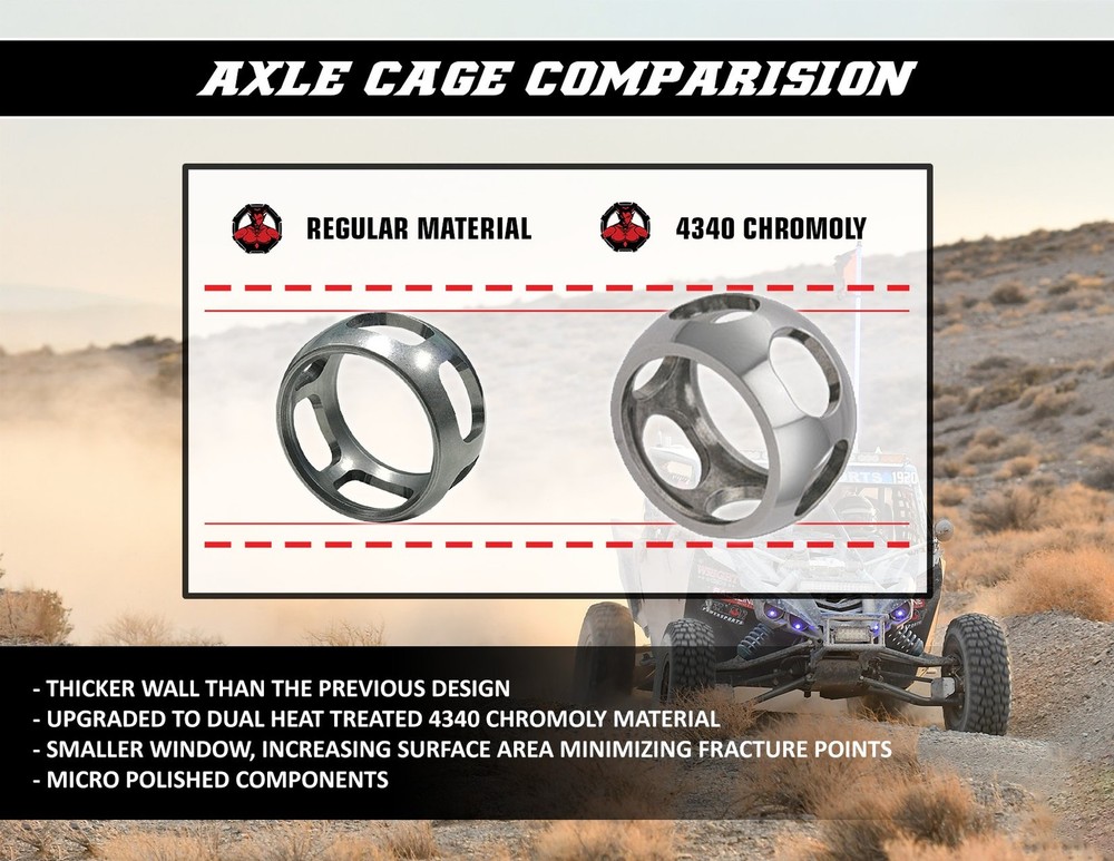 Demon Complete Heavy-Duty Front Axle (PAXL-2017HD)