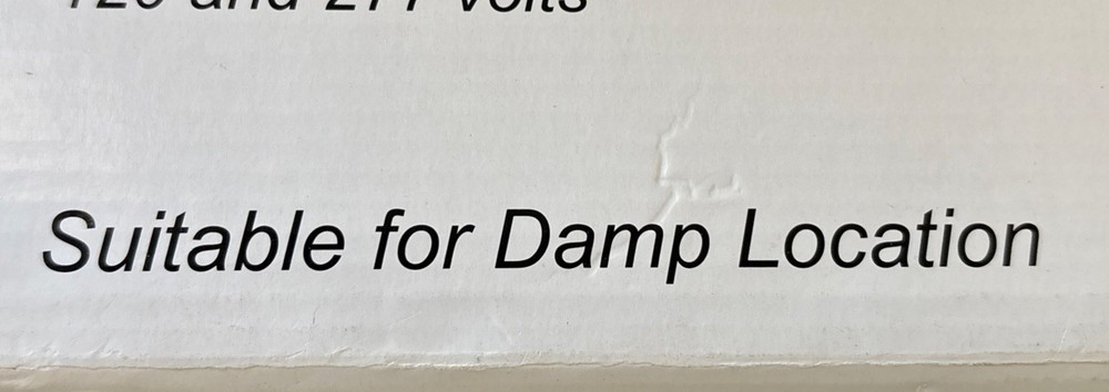 TCP Energy Efficient Compact Exit Sign Red Universal Mount