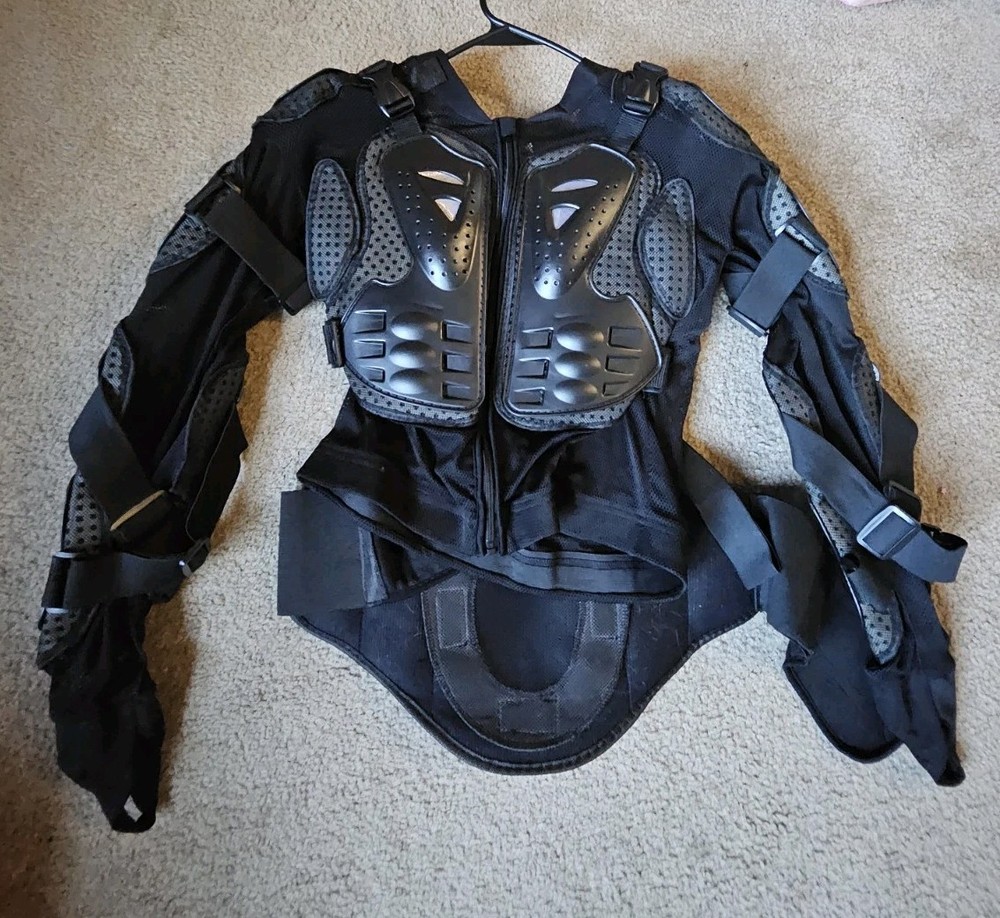 Racing Black Protective Padded Jacket SIZE SMALL, Pre-Owned, Never Used