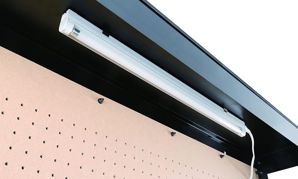 Multipurpose Workbench with Power Outlets & Light - Durable Steel Construction