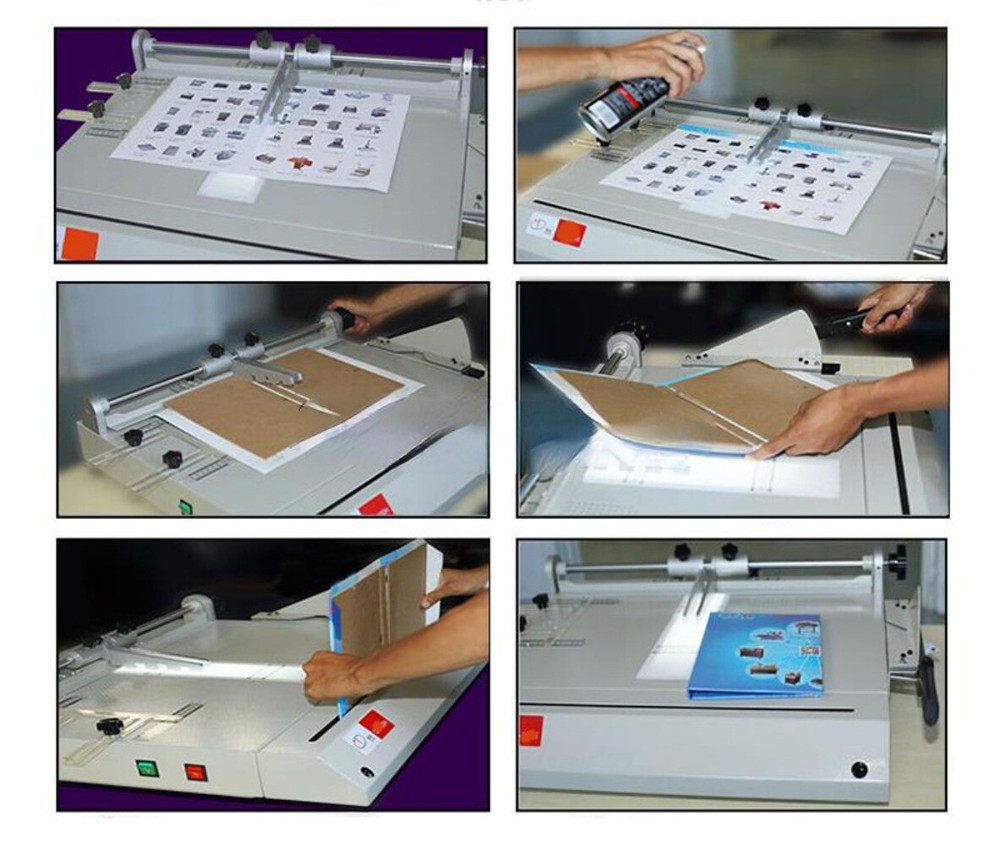 Hardcover Book Box Making Machine A4 Vertical Binding Book Cover Hard Shell