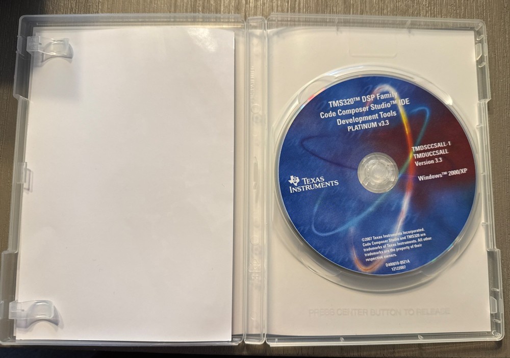 Texas Instruments Code Composer Studio IDE Version 3.3