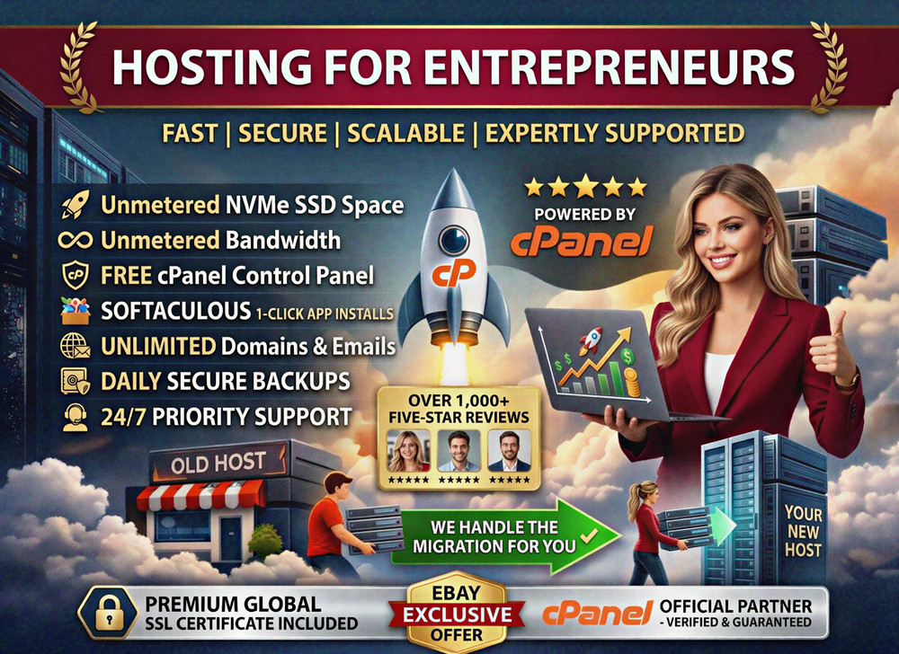 Hosting for Entrepreneurs – 💼 Unlimited SSD + SSL + Support | Only $14.99/Year!