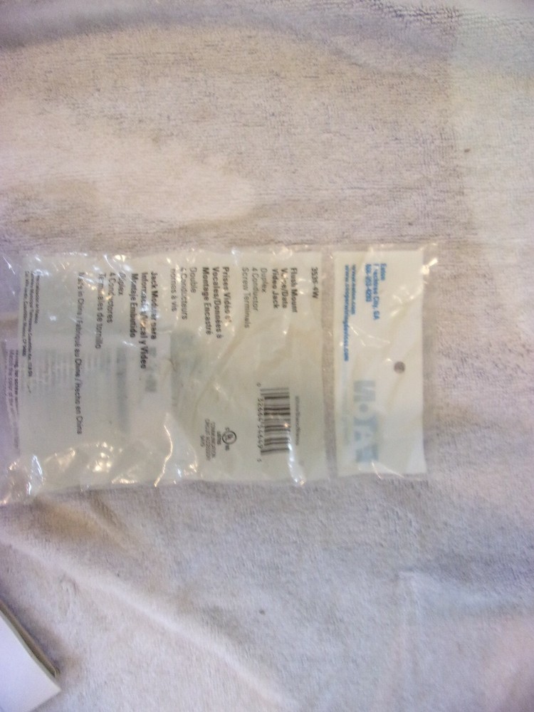 Eaton 3535 W Flush mount Voice/Data and Video Jack