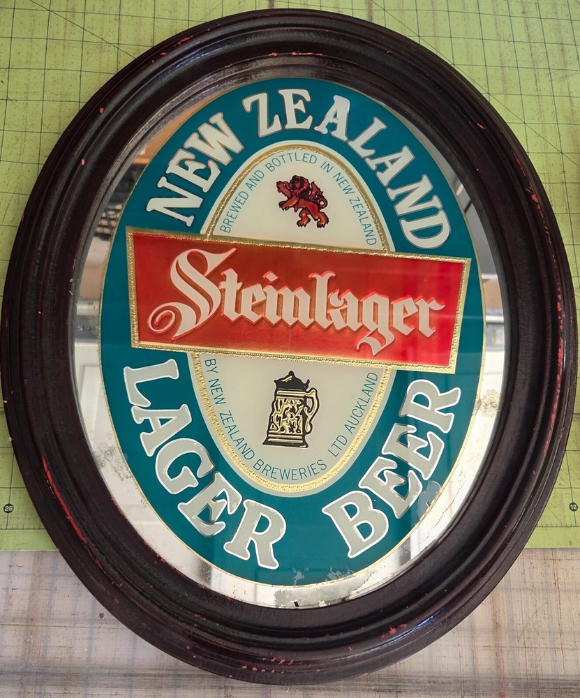 Vintage Steinlager - Wood Frame 18x14"