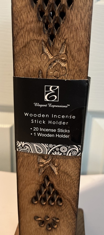 2 Elegant Expressions Incense Holders Both With Incense Sticks